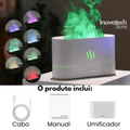 Inova Umidificador Vulcão com luzes de LED inteligente- Com efeito de chama - Inovatech Store