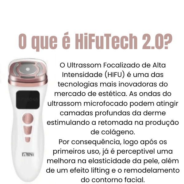 Mini Hifu Tech 2.0- Revolucione sua Beleza com Ultrassom Facial de Alta Intensidade (HIFU) - Inovatech Store